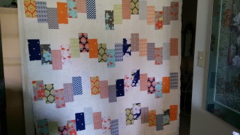Picked up this quilt from the quilter when I got back to Vancouver - a gift for my step-daughter once the binding is done.
